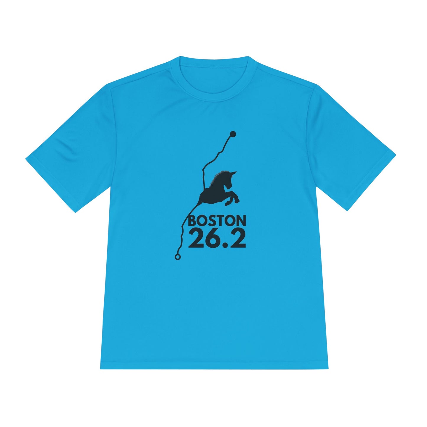BOSTON MARATHON ROUTE 26.2 *Premium Athletic T-Shirt