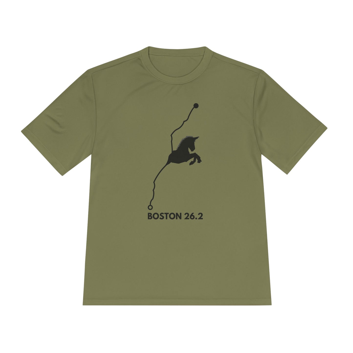 BOSTON MARATHON ROUTE 26.2 *Premium Athletic T-Shirt