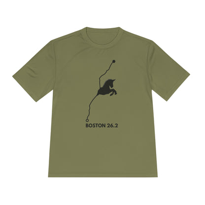 BOSTON MARATHON ROUTE 26.2 *Premium Athletic T-Shirt
