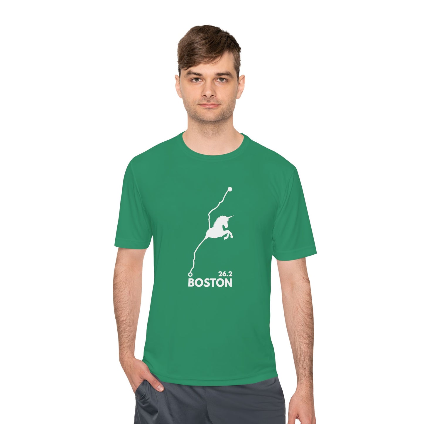 BOSTON MARATHON ROUTE 26.2 *Premium Athletic T-Shirt W