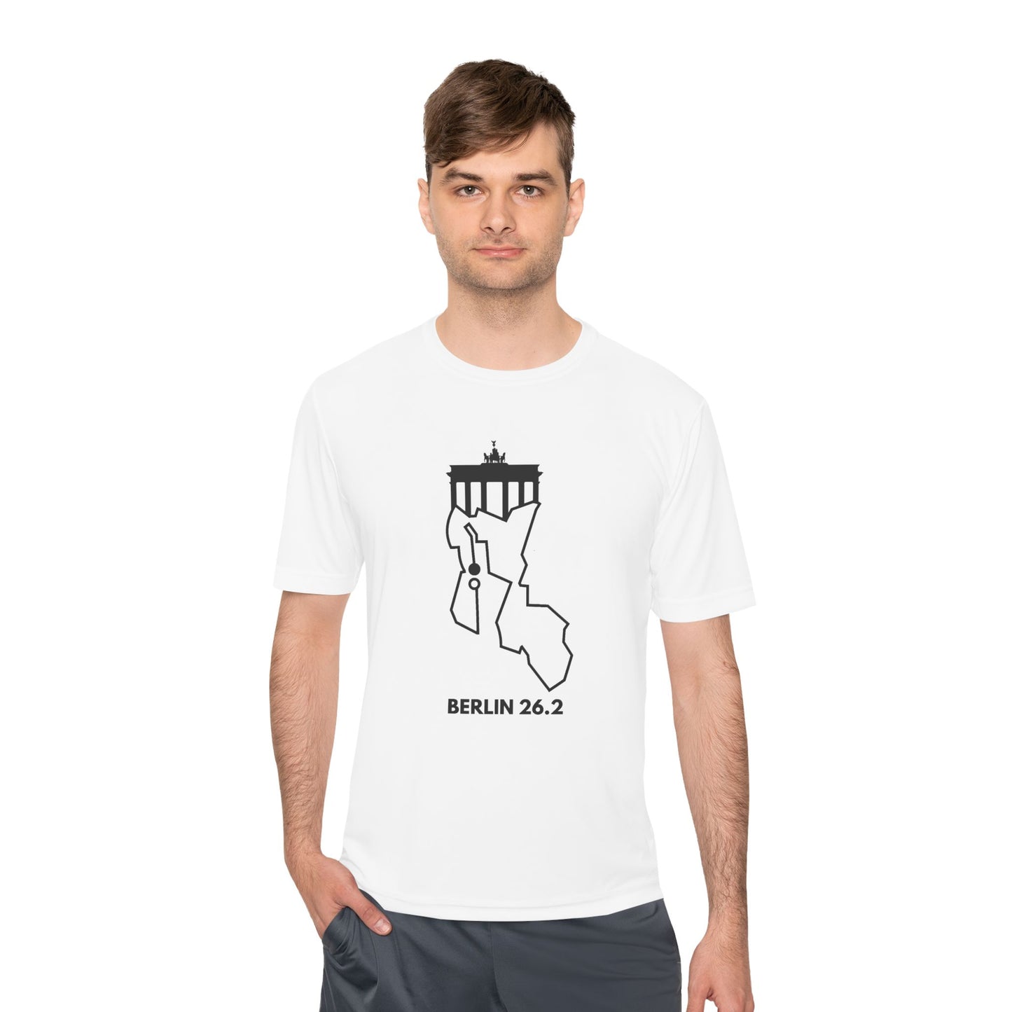 BERLIN MARATHON ROUTE 26.2 *Premium Athletic T-Shirt