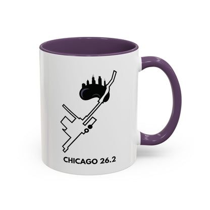 CHICAGO MARATHON ROUTE Mug