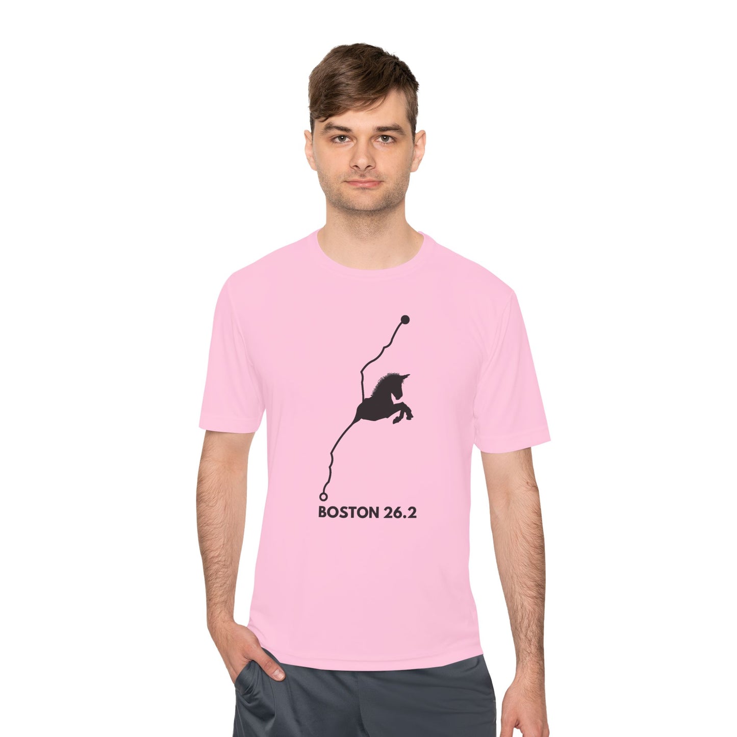 BOSTON MARATHON ROUTE 26.2 *Premium Athletic T-Shirt