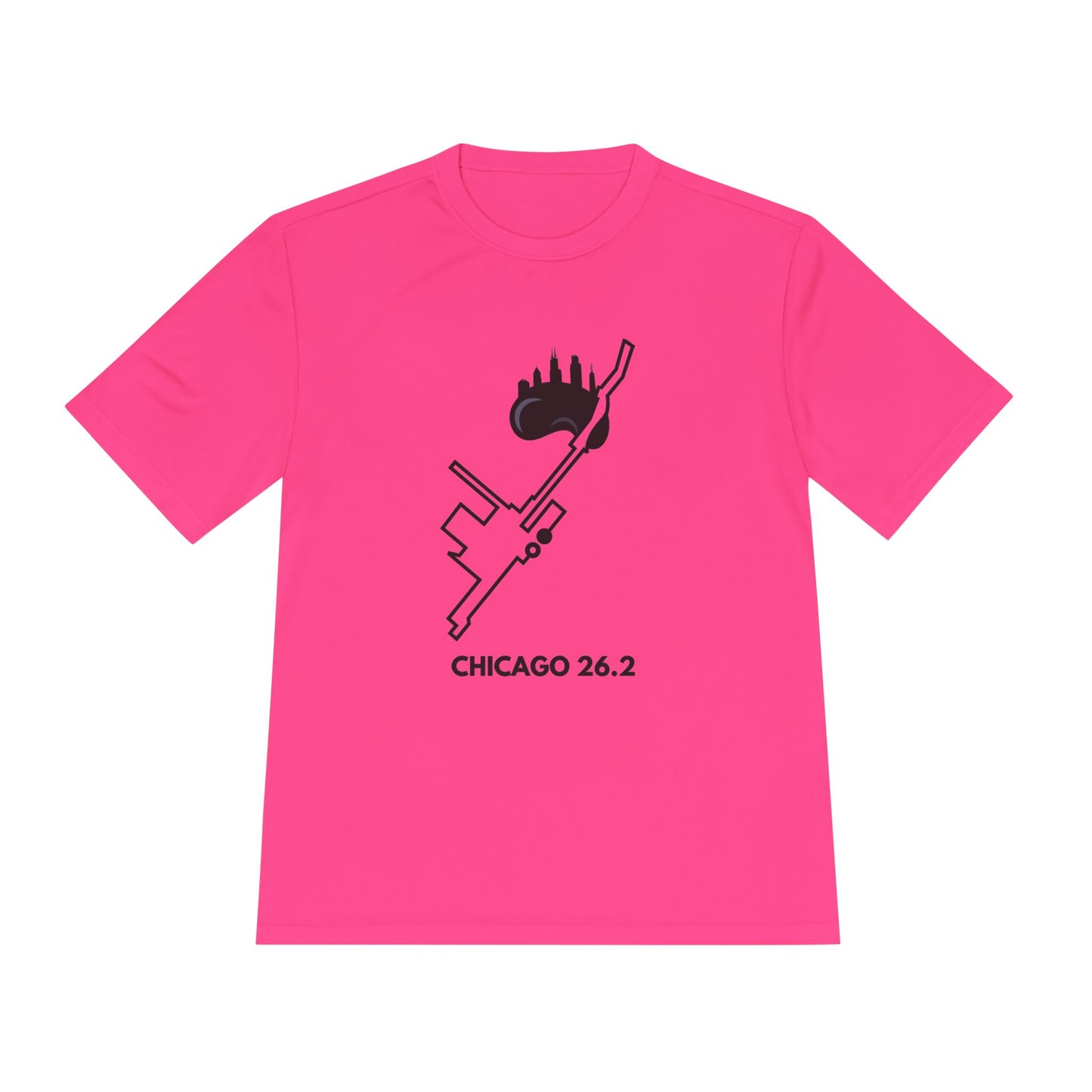 CHICAGO MARATHON ROUTE 26.2 *Premium Athletic T-Shirt