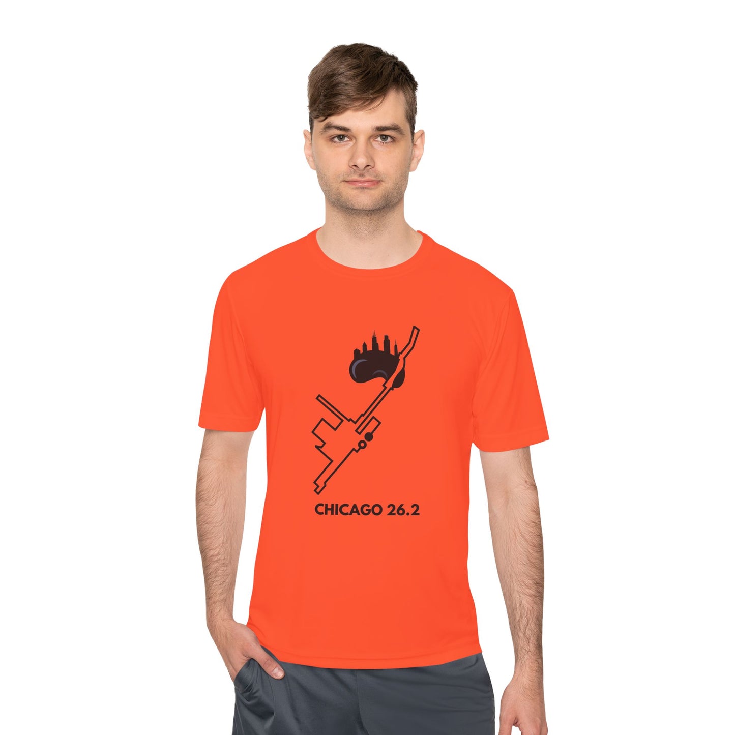 CHICAGO MARATHON ROUTE 26.2 *Premium Athletic T-Shirt