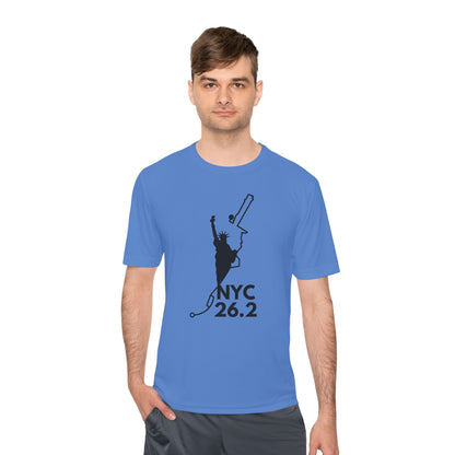 NYC MARATHON ROUTE 26.2 *Premium Athletic T-Shirt