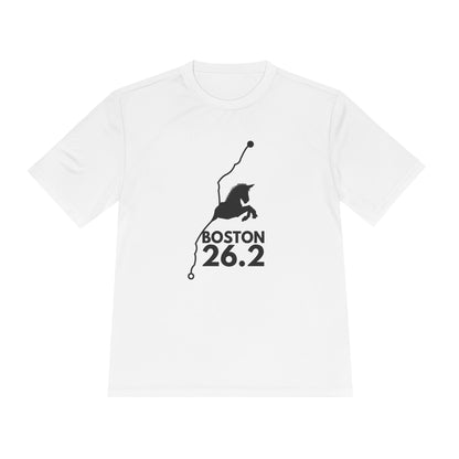 BOSTON MARATHON ROUTE 26.2 *Premium Athletic T-Shirt