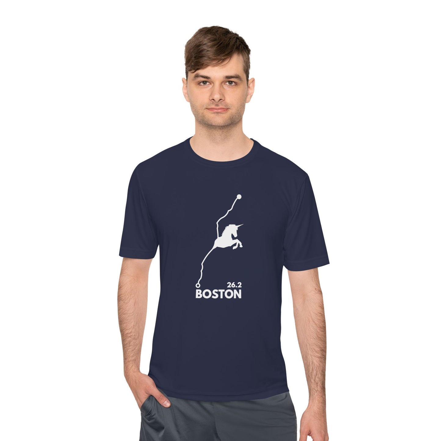 BOSTON MARATHON ROUTE 26.2 *Premium Athletic T-Shirt W