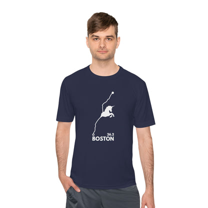 BOSTON MARATHON ROUTE 26.2 *Premium Athletic T-Shirt W