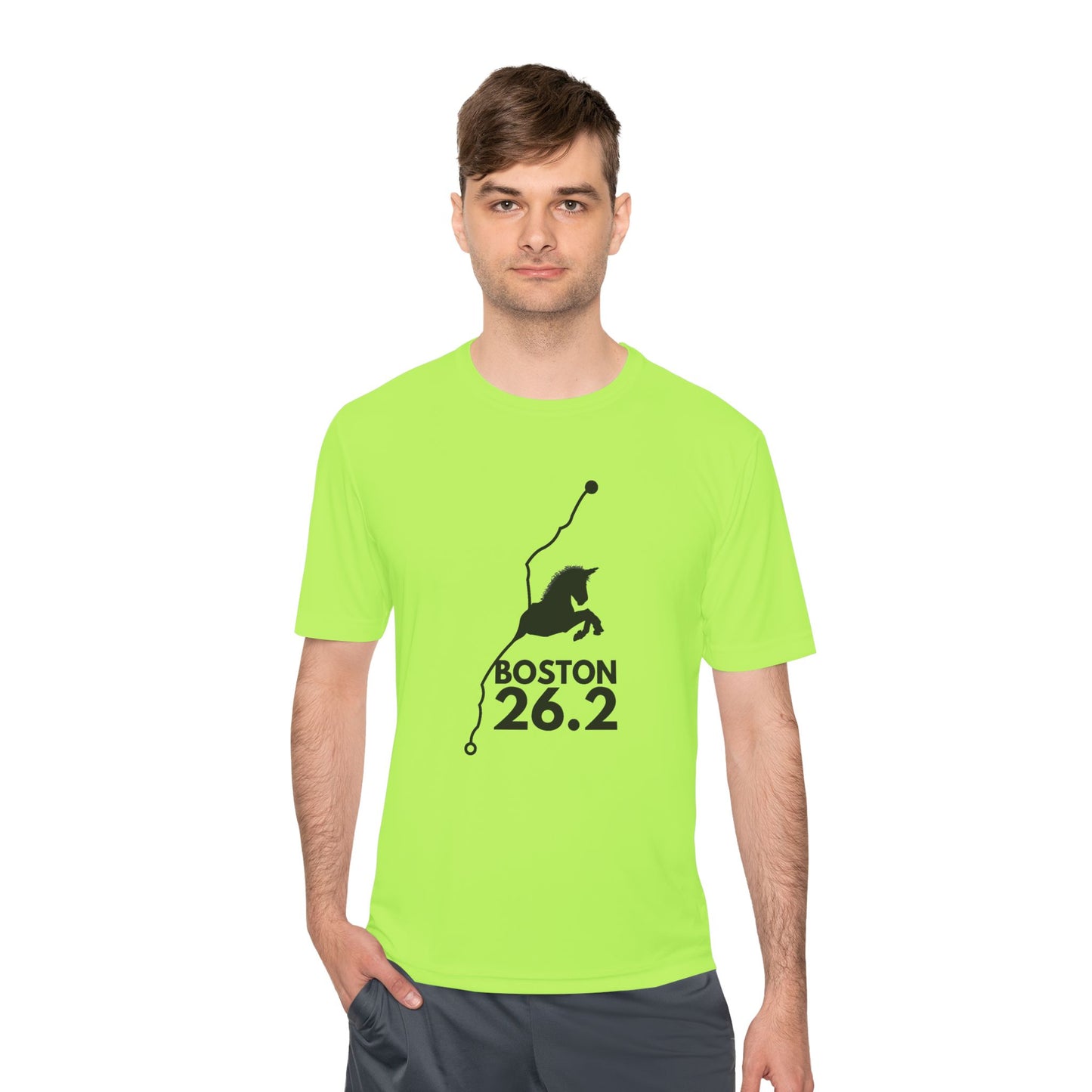 BOSTON MARATHON ROUTE 26.2 *Premium Athletic T-Shirt
