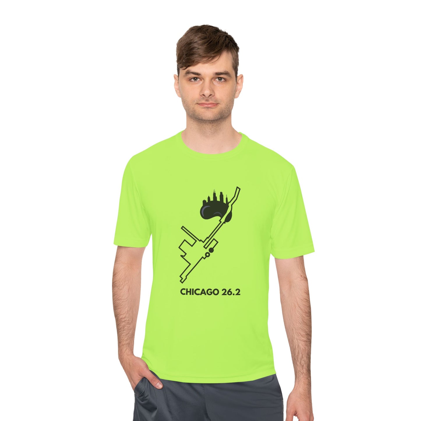 CHICAGO MARATHON ROUTE 26.2 *Premium Athletic T-Shirt