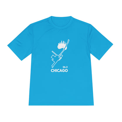 CHICAGO MARATHON ROUTE 26.2 *Premium Athletic T-Shirt W