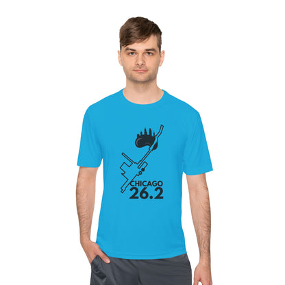 CHICAGO MARATHON ROUTE 26.2 *Premium Athletic T-Shirt