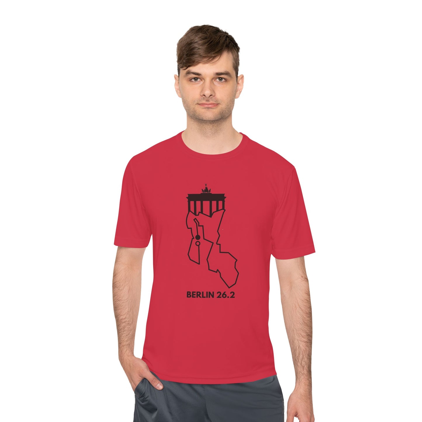 BERLIN MARATHON ROUTE 26.2 *Premium Athletic T-Shirt