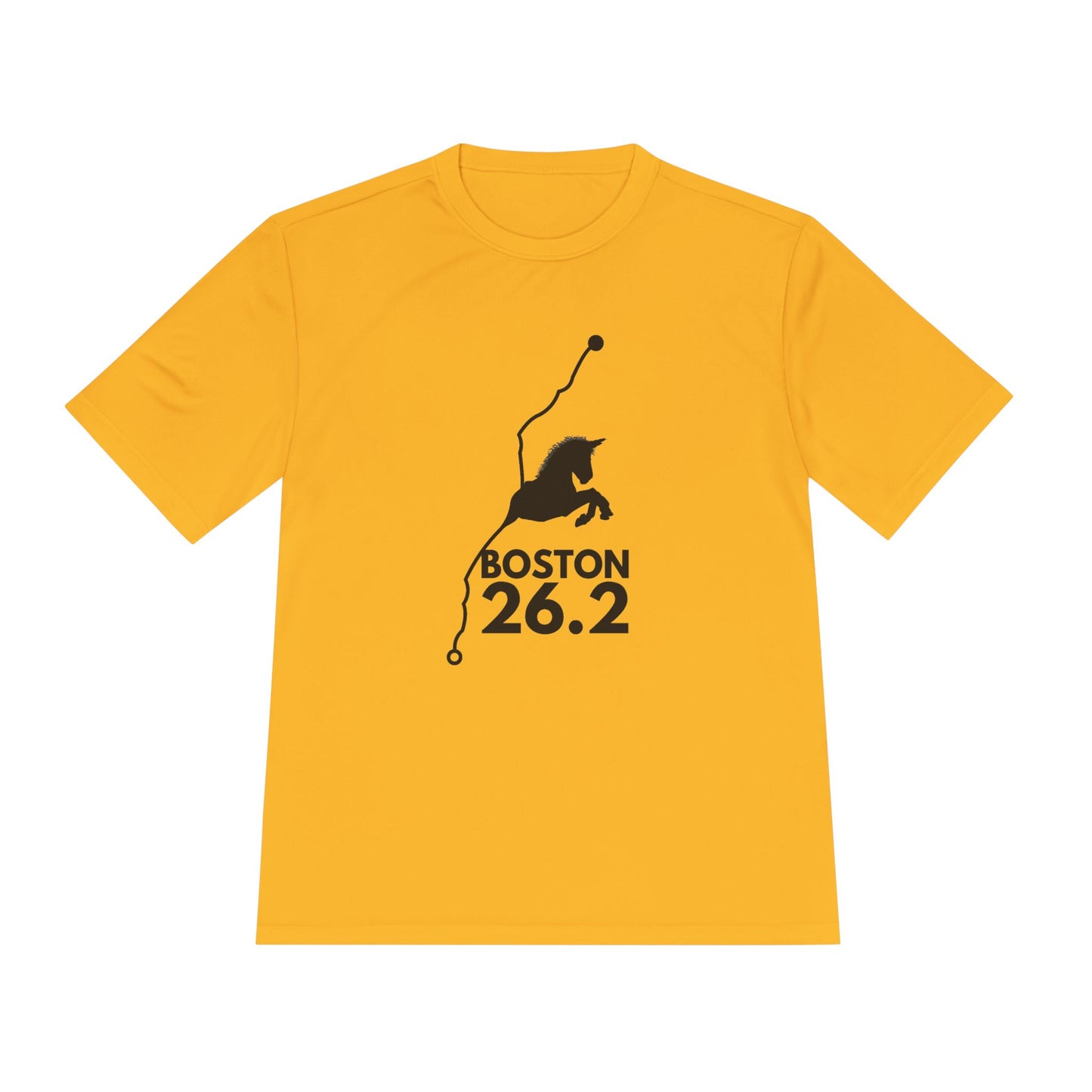 BOSTON MARATHON ROUTE 26.2 *Premium Athletic T-Shirt
