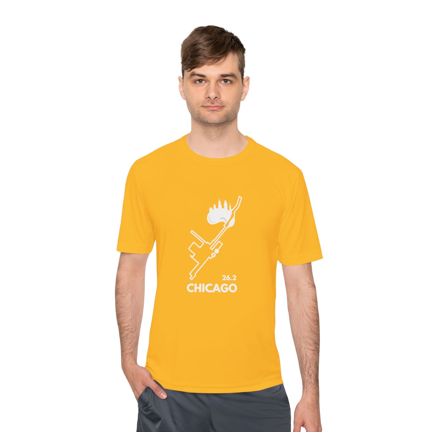 CHICAGO MARATHON ROUTE 26.2 *Premium Athletic T-Shirt W