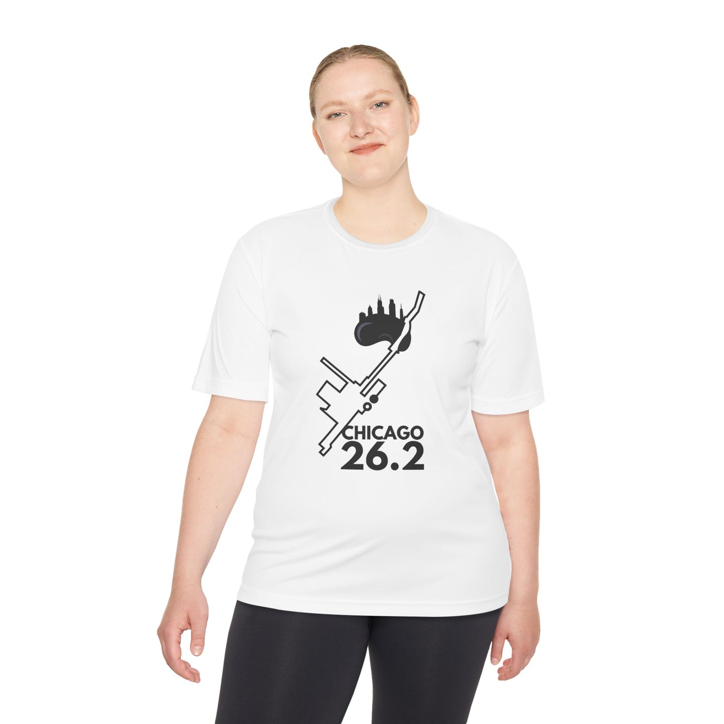 CHICAGO MARATHON ROUTE 26.2 *Premium Athletic T-Shirt