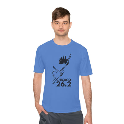 CHICAGO MARATHON ROUTE 26.2 *Premium Athletic T-Shirt