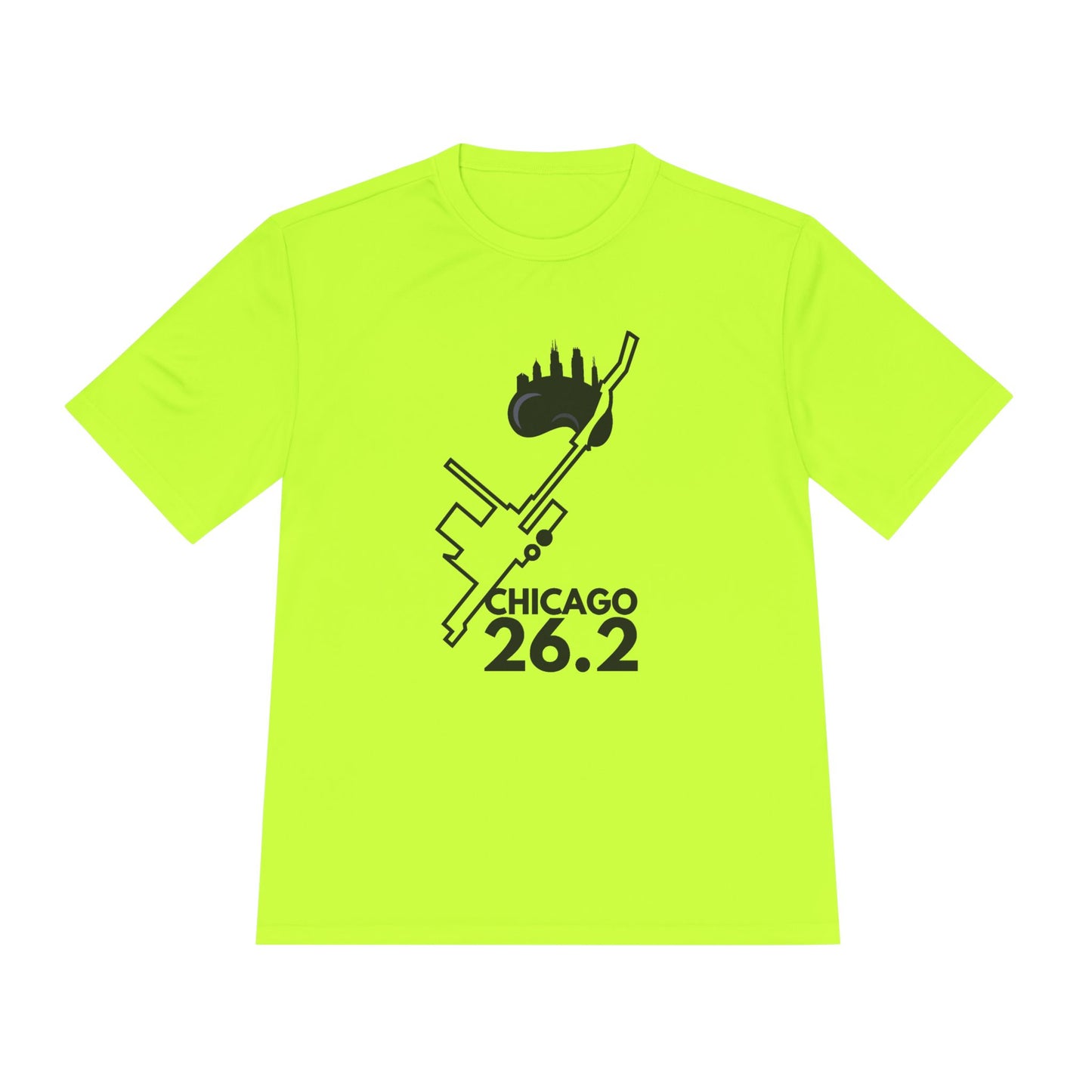 CHICAGO MARATHON ROUTE 26.2 *Premium Athletic T-Shirt