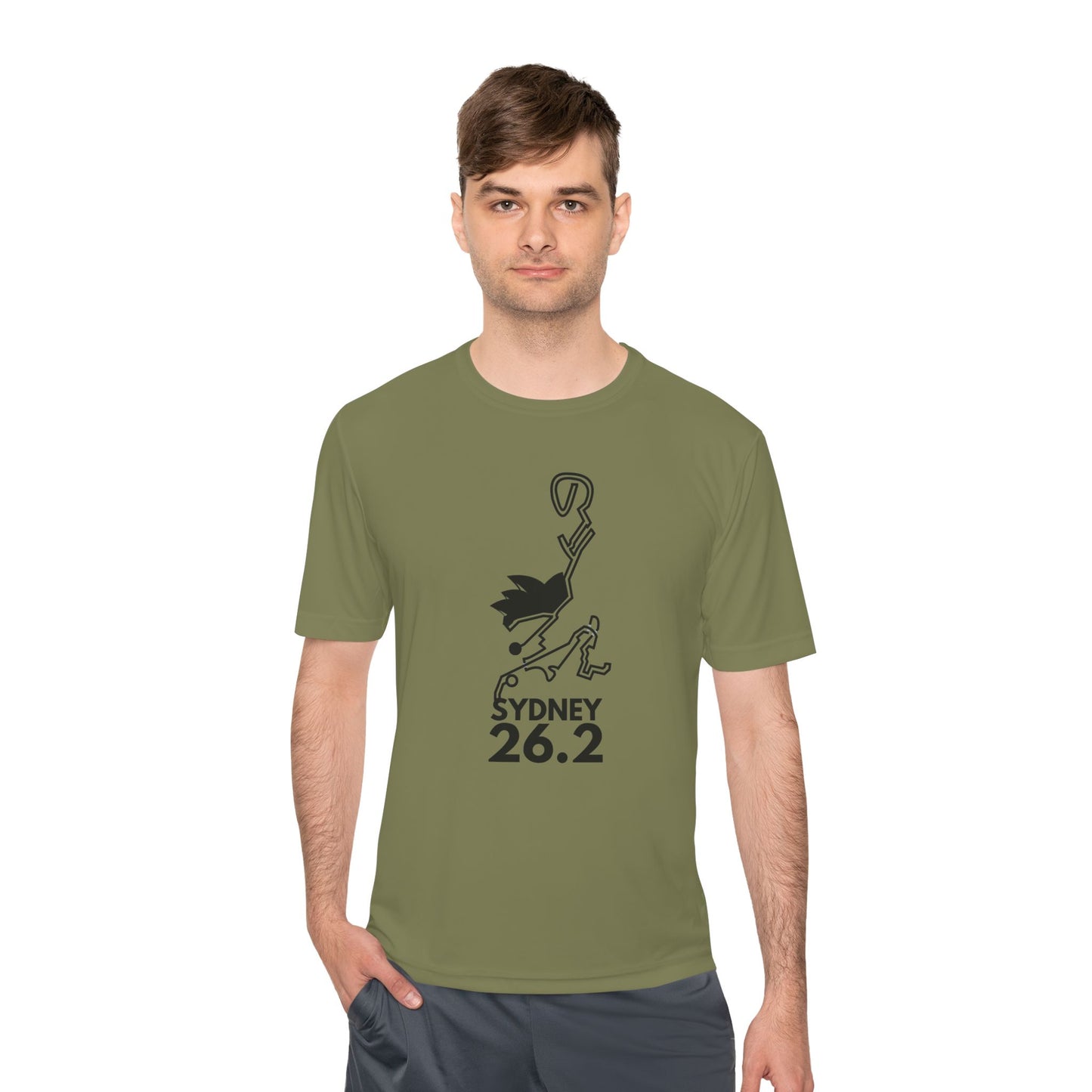 SYDNEY MARATHON ROUTE 26.2 *Premium Athletic T-Shirt