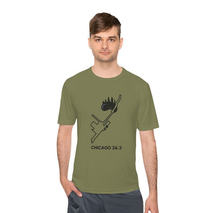 CHICAGO MARATHON ROUTE 26.2 *Premium Athletic T-Shirt