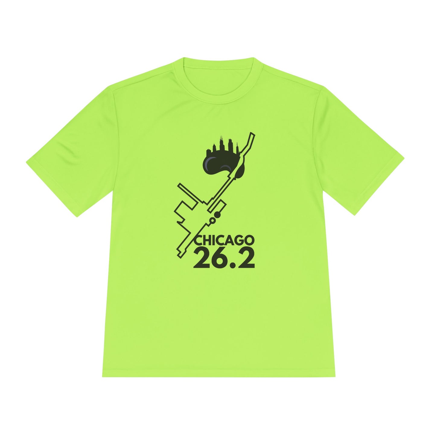 CHICAGO MARATHON ROUTE 26.2 *Premium Athletic T-Shirt