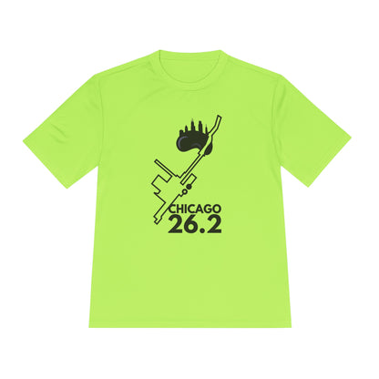 CHICAGO MARATHON ROUTE 26.2 *Premium Athletic T-Shirt