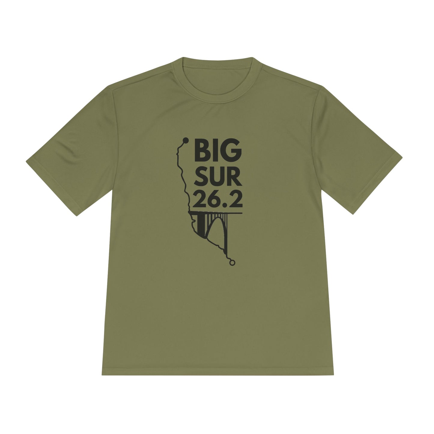 BIG SUR MARATHON ROUTE 26.2 - *Premium Athletic T-Shirt