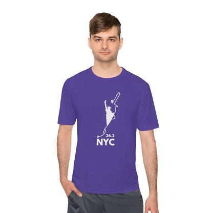 NYC MARATHON ROUTE 26.2 *Premium Athletic T-Shirt W