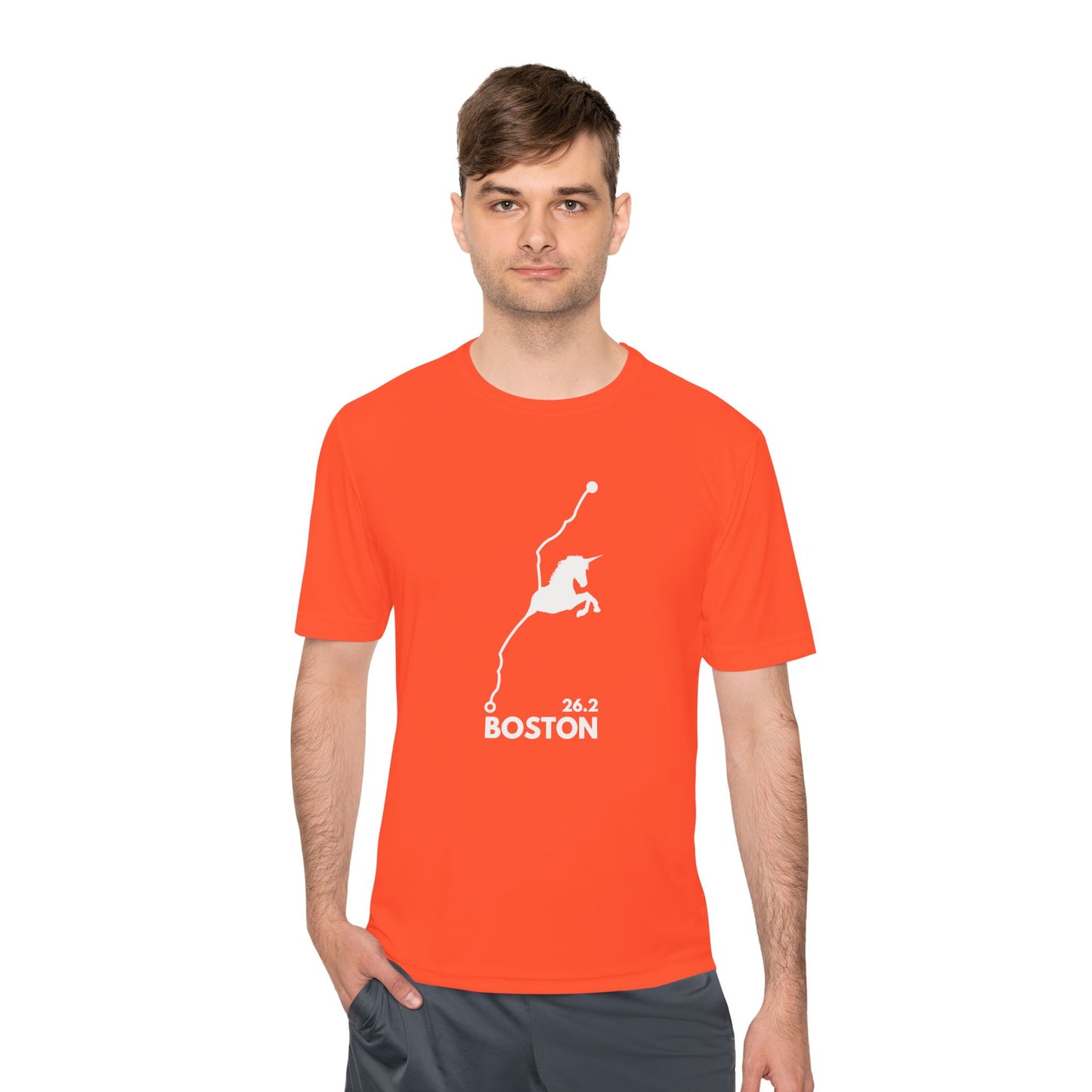 BOSTON MARATHON ROUTE 26.2 *Premium Athletic T-Shirt W