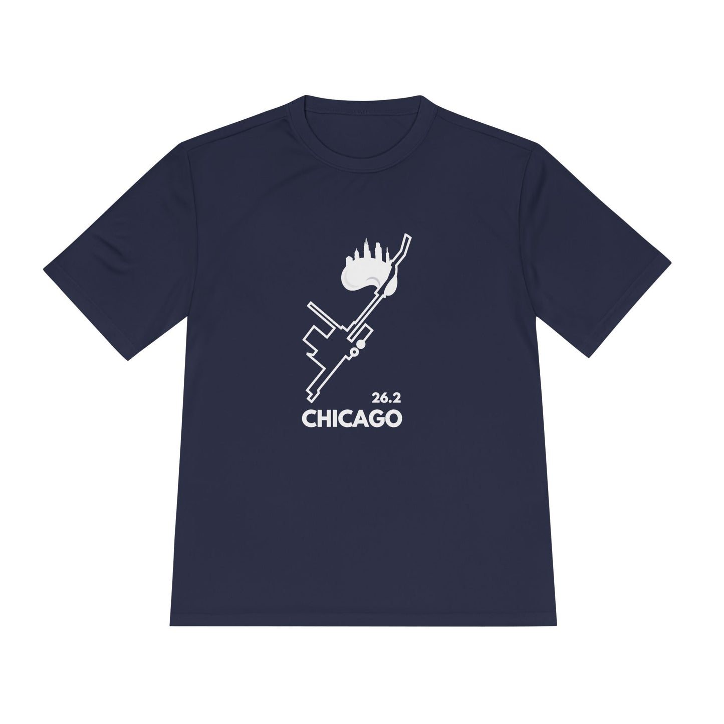 CHICAGO MARATHON ROUTE 26.2 *Premium Athletic T-Shirt W