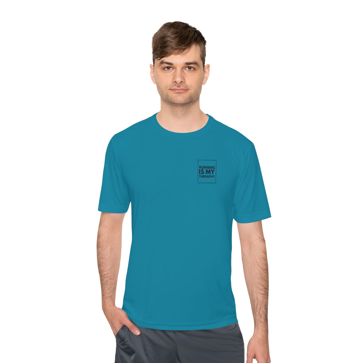 RUNNING IS MY THERAPY *Premium Athletic T-Shirt