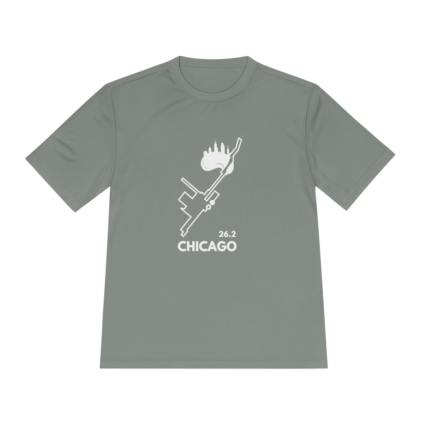 CHICAGO MARATHON ROUTE 26.2 *Premium Athletic T-Shirt W