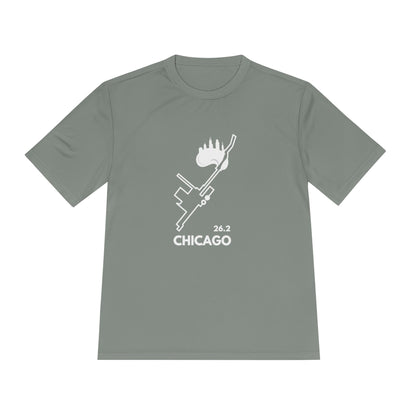 CHICAGO MARATHON ROUTE 26.2 *Premium Athletic T-Shirt W