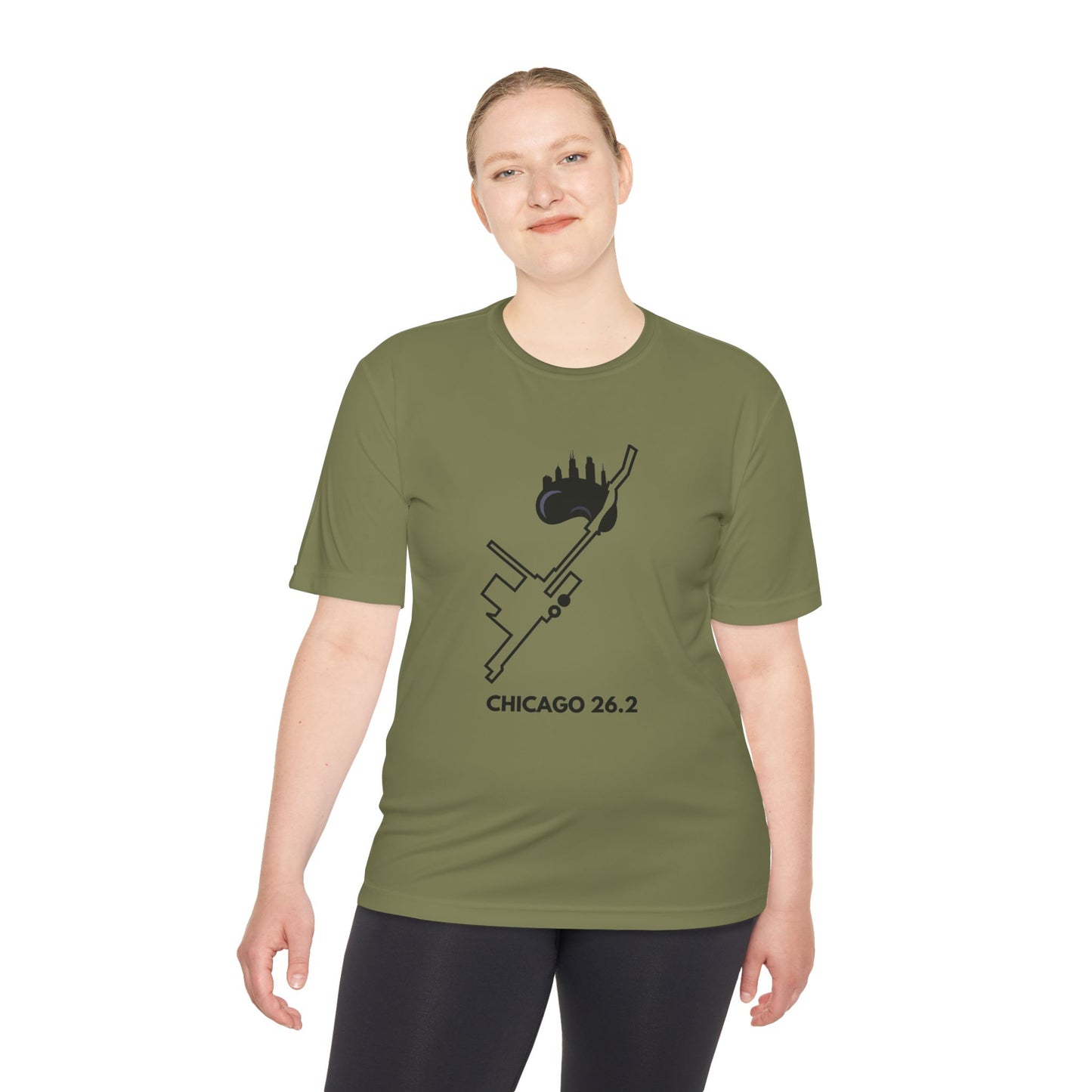 CHICAGO MARATHON ROUTE 26.2 *Premium Athletic T-Shirt