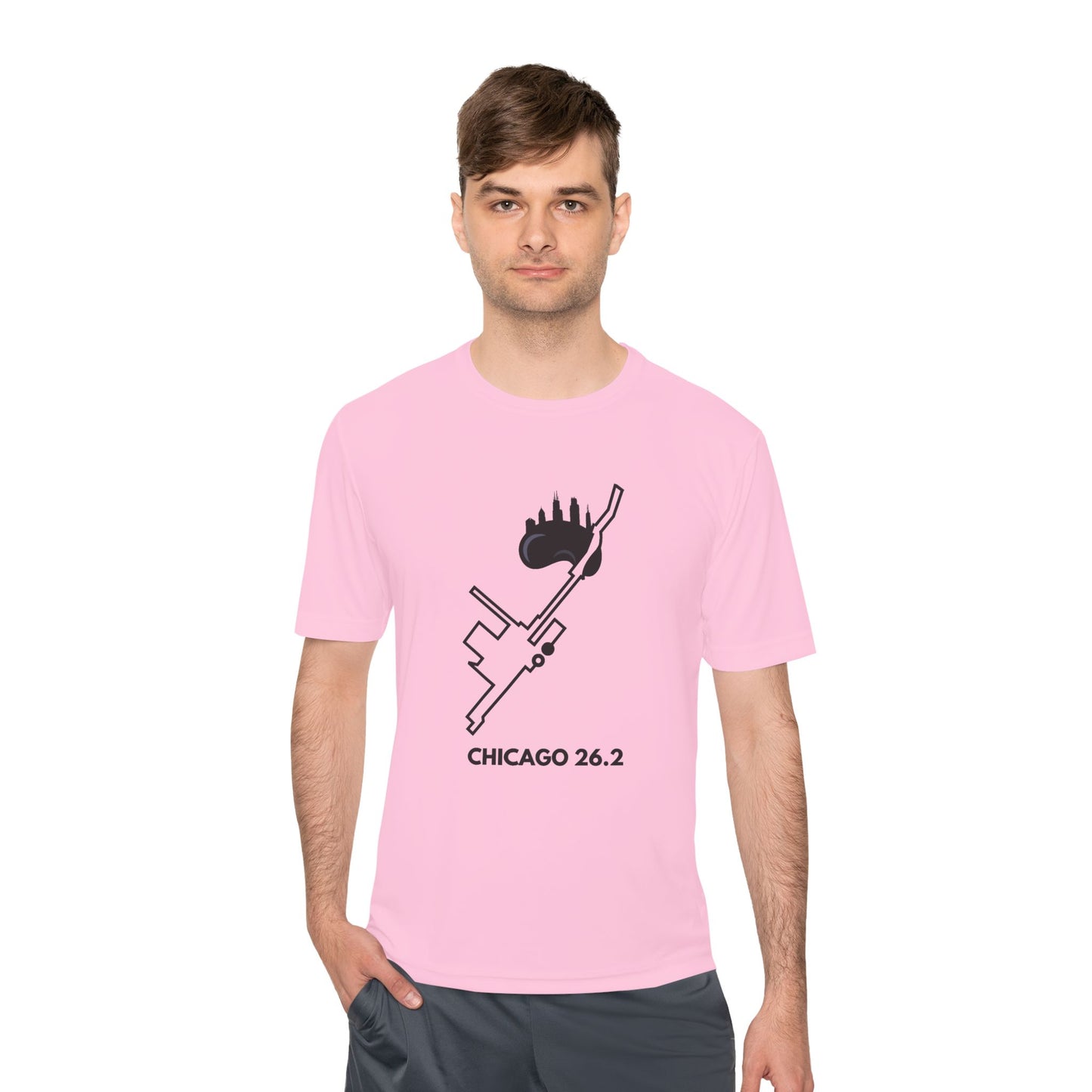 CHICAGO MARATHON ROUTE 26.2 *Premium Athletic T-Shirt