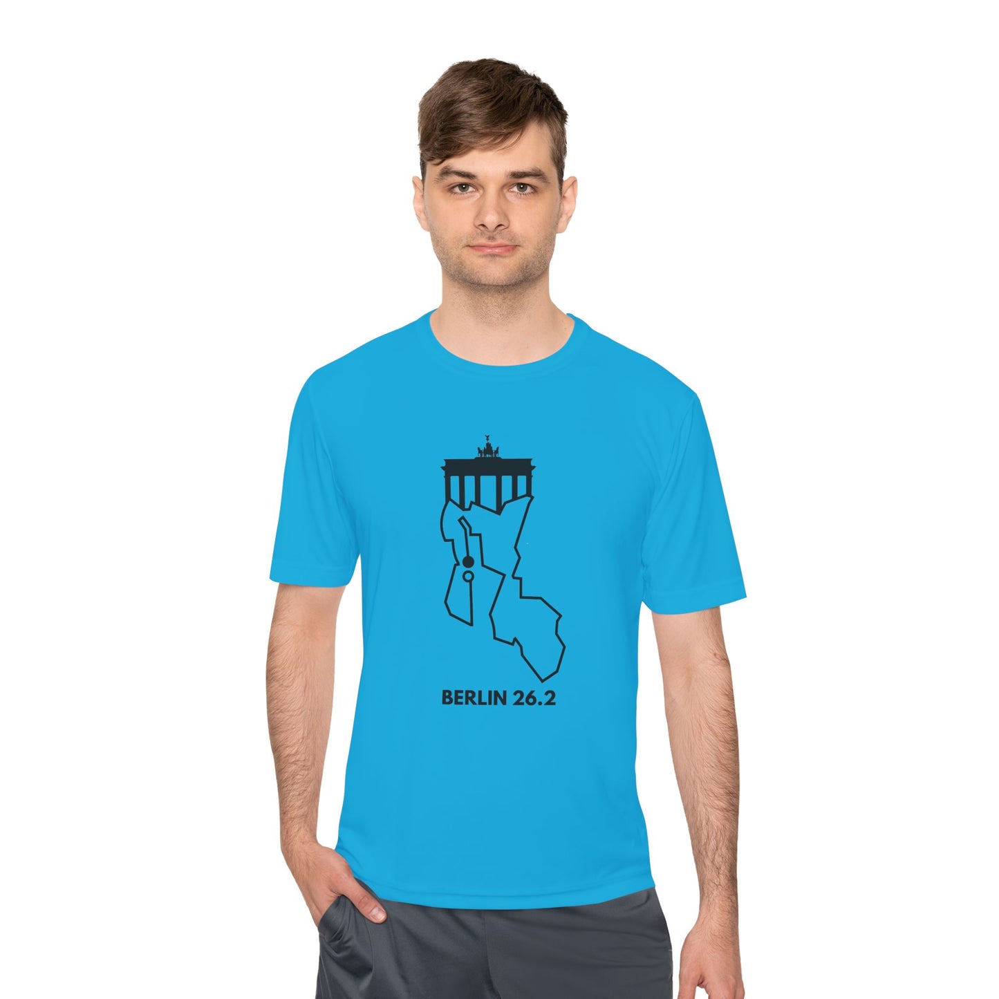 BERLIN MARATHON ROUTE 26.2 *Premium Athletic T-Shirt