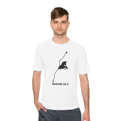BOSTON MARATHON ROUTE 26.2 *Premium Athletic T-Shirt