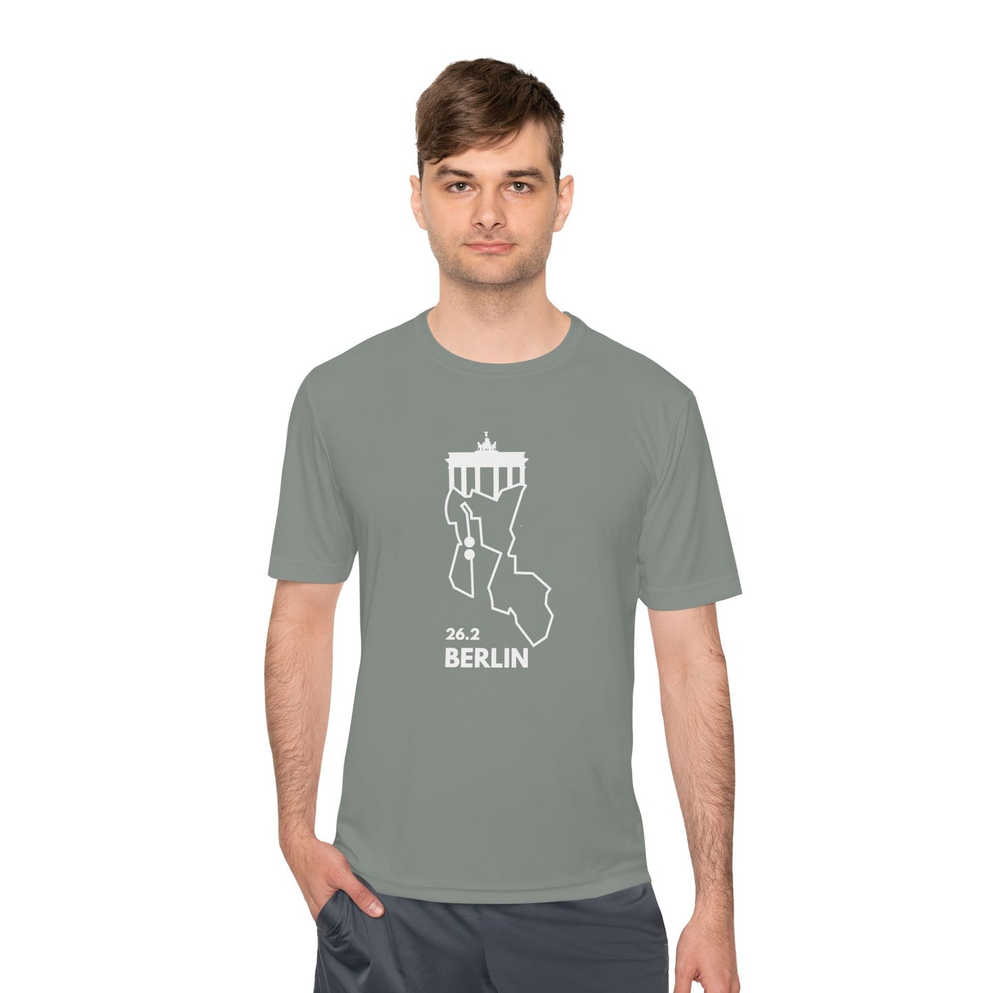 BERLIN MARATHON ROUTE 26.2 *Premium Athletic T-Shirt W