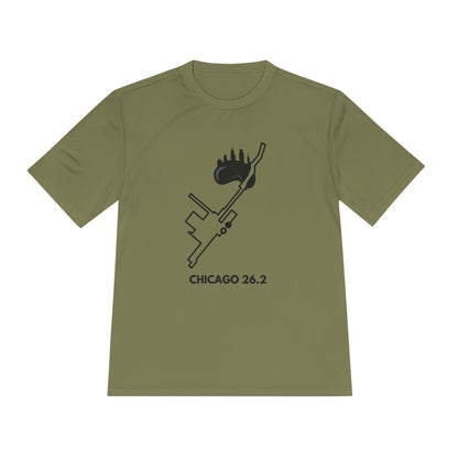 CHICAGO MARATHON ROUTE 26.2 *Premium Athletic T-Shirt