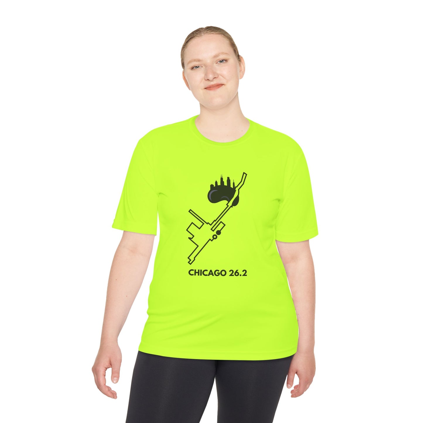 CHICAGO MARATHON ROUTE 26.2 *Premium Athletic T-Shirt