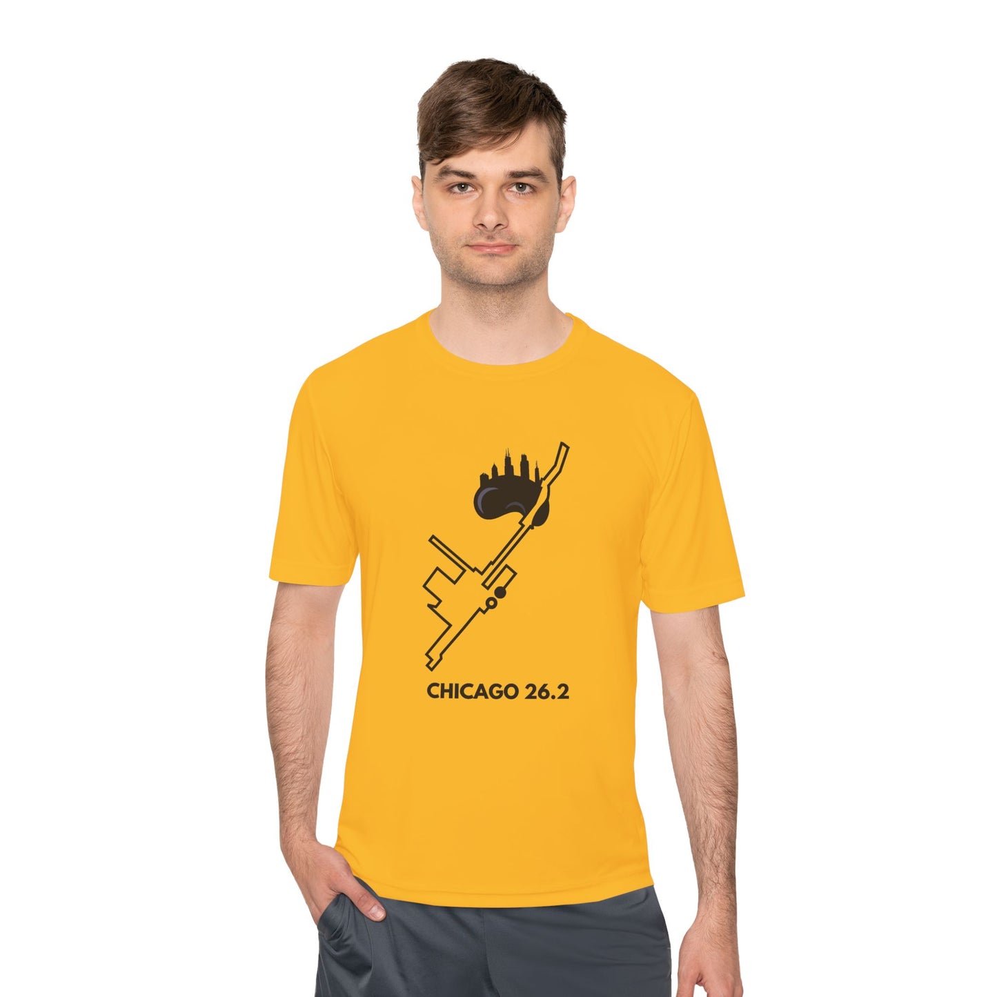 CHICAGO MARATHON ROUTE 26.2 *Premium Athletic T-Shirt