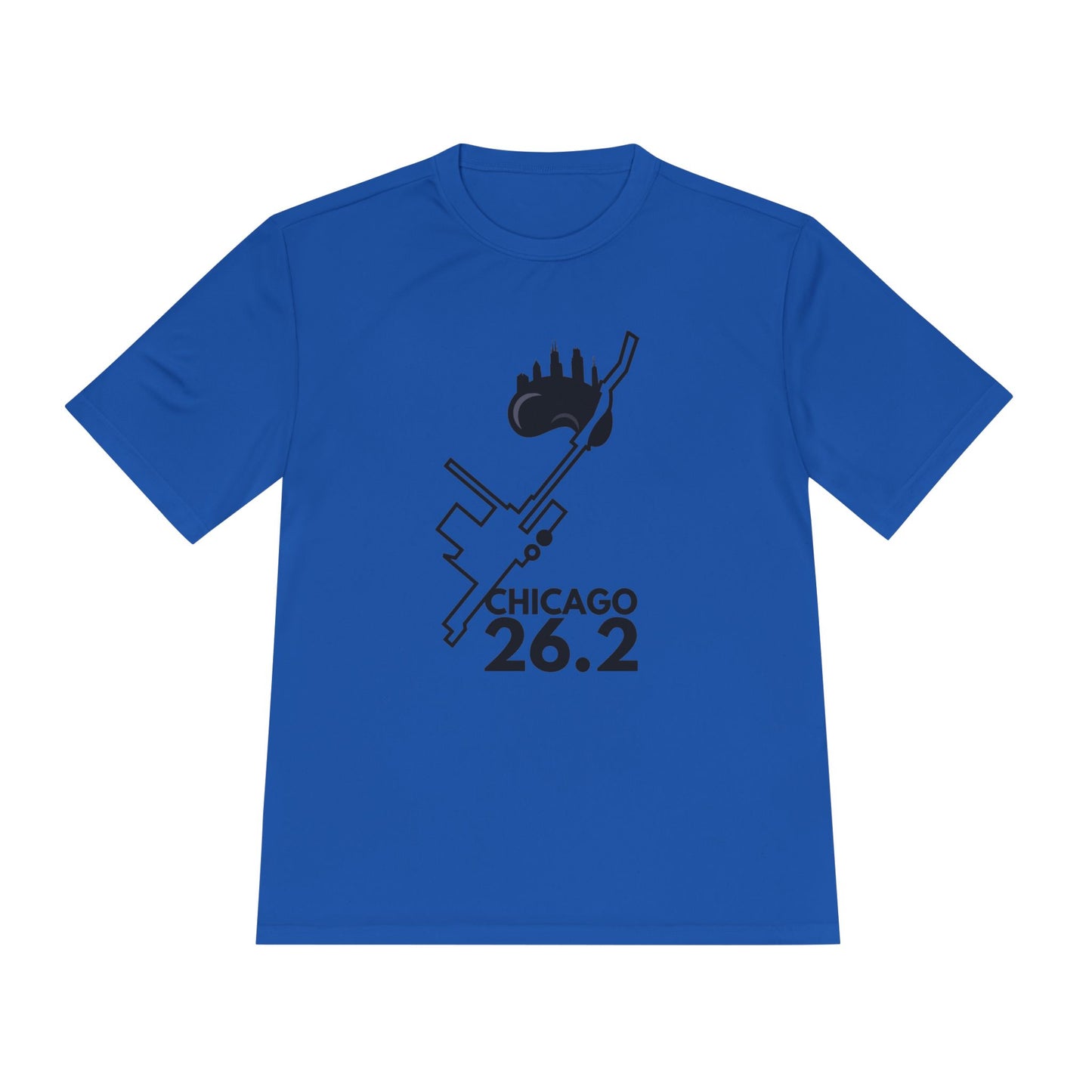 CHICAGO MARATHON ROUTE 26.2 *Premium Athletic T-Shirt
