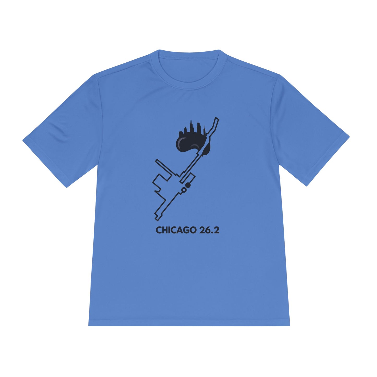 CHICAGO MARATHON ROUTE 26.2 *Premium Athletic T-Shirt