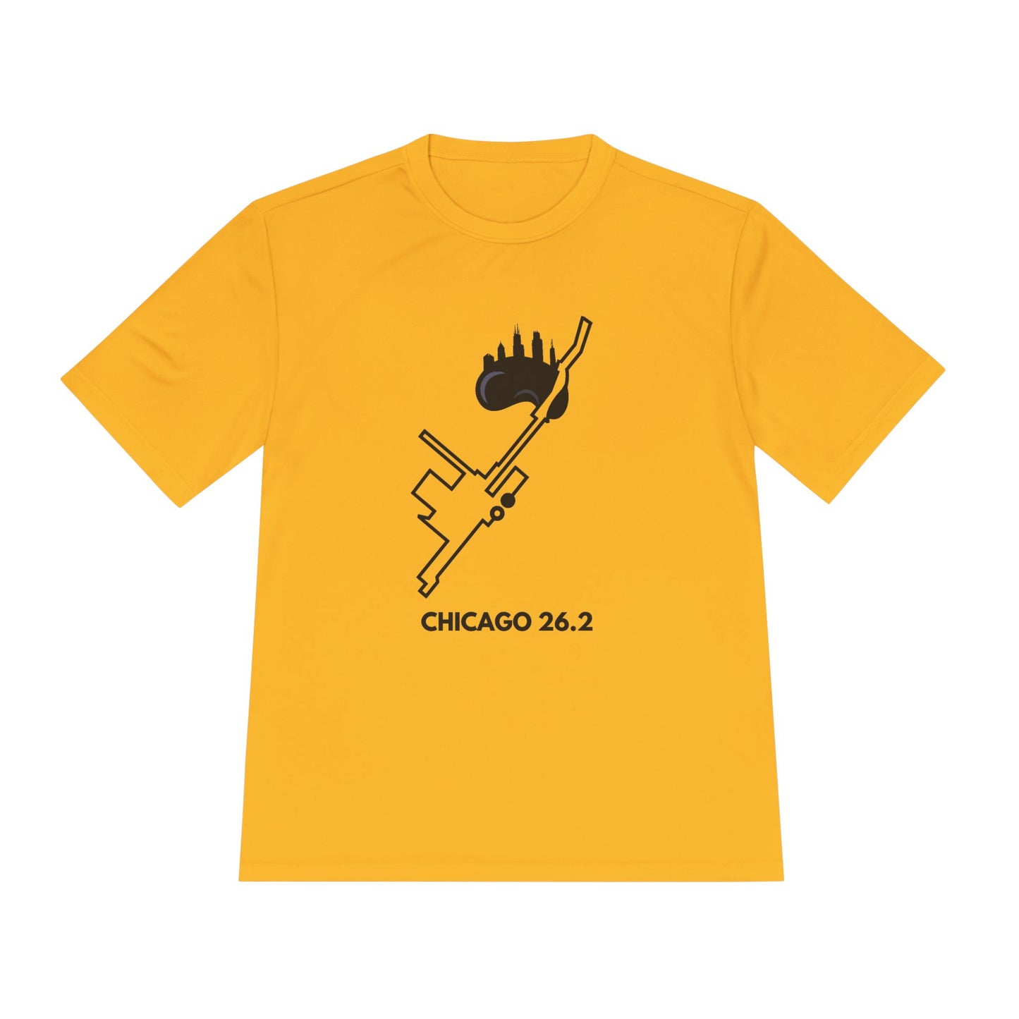 CHICAGO MARATHON ROUTE 26.2 *Premium Athletic T-Shirt
