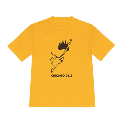 CHICAGO MARATHON ROUTE 26.2 *Premium Athletic T-Shirt