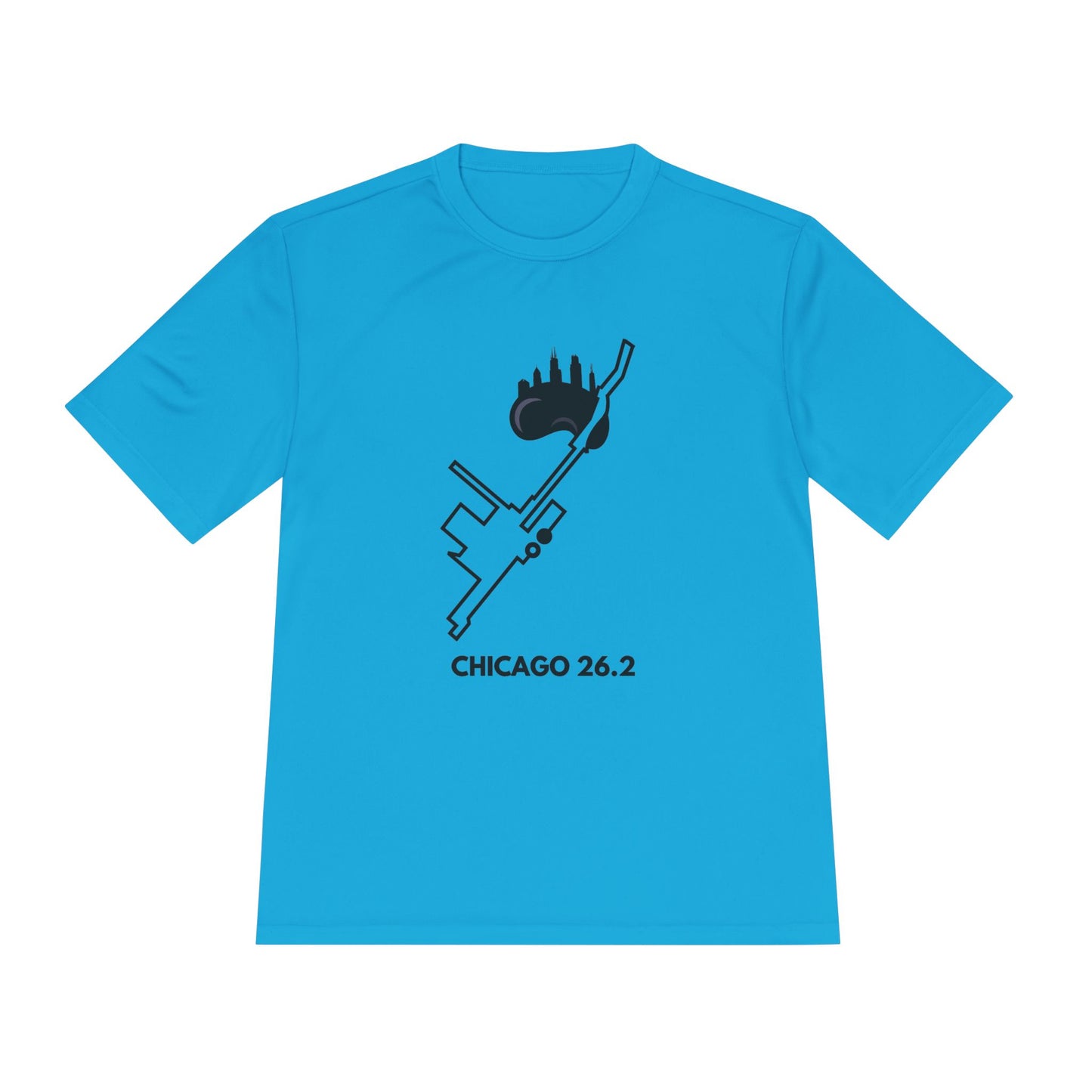 CHICAGO MARATHON ROUTE 26.2 *Premium Athletic T-Shirt