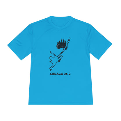 CHICAGO MARATHON ROUTE 26.2 *Premium Athletic T-Shirt
