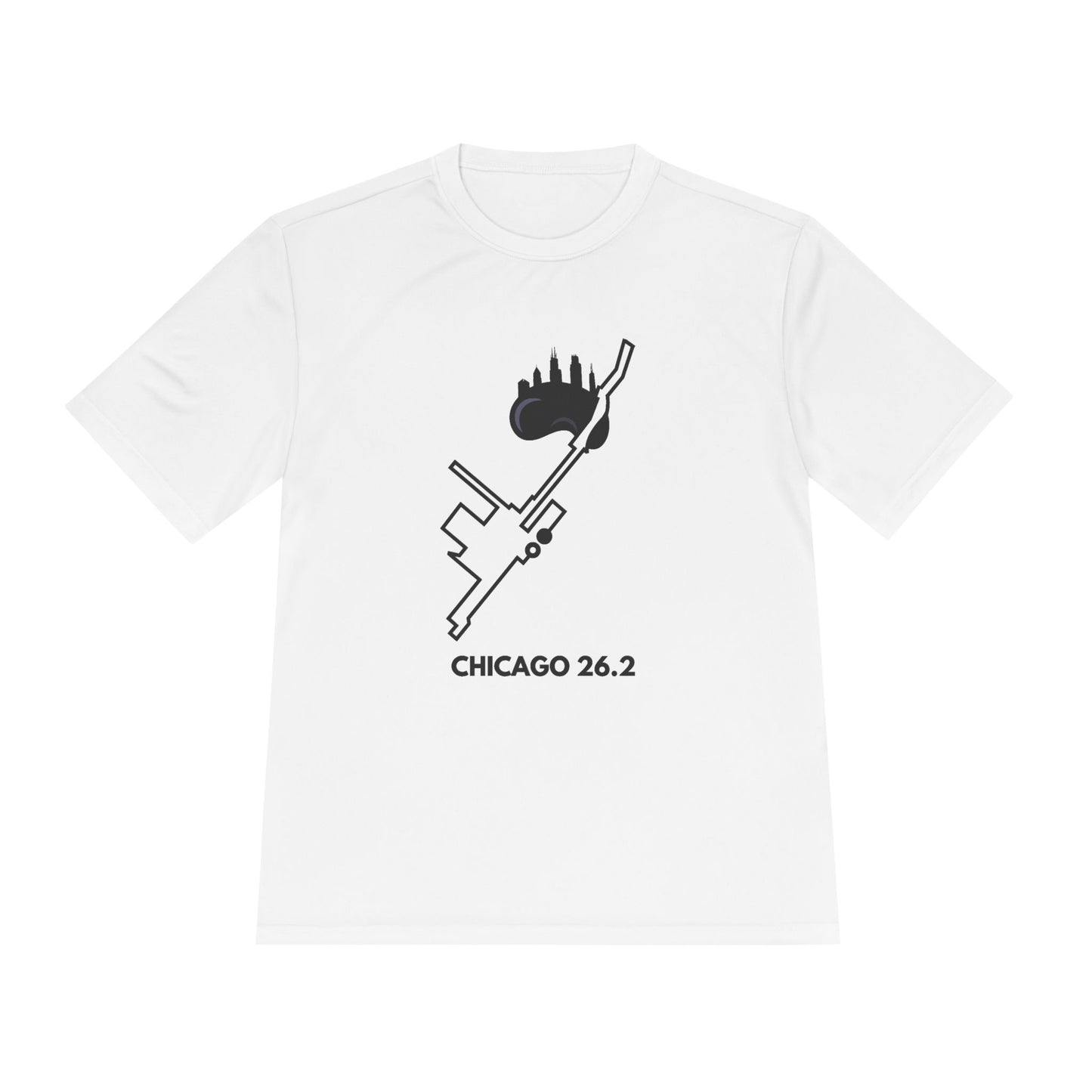 CHICAGO MARATHON ROUTE 26.2 *Premium Athletic T-Shirt
