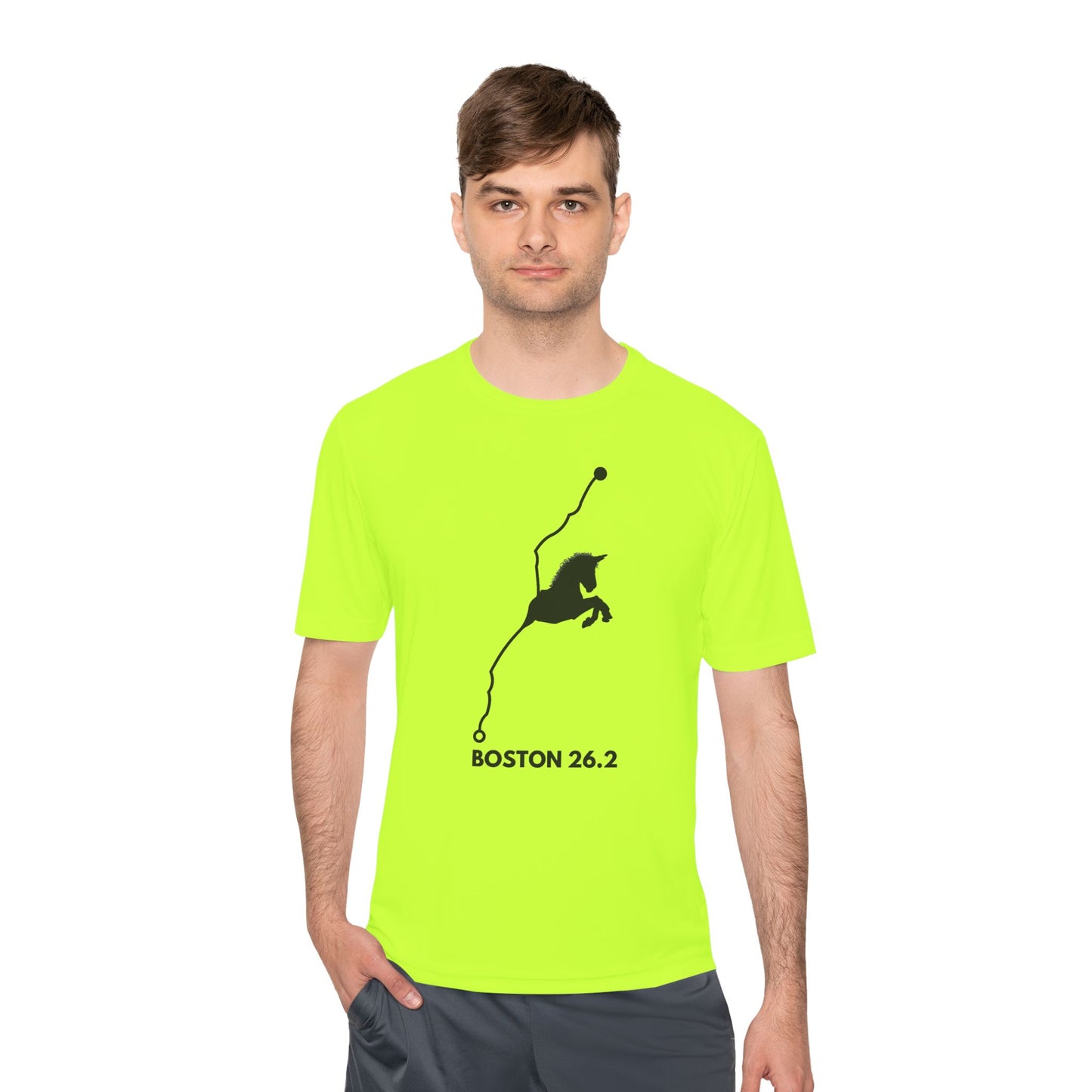 BOSTON MARATHON ROUTE 26.2 *Premium Athletic T-Shirt
